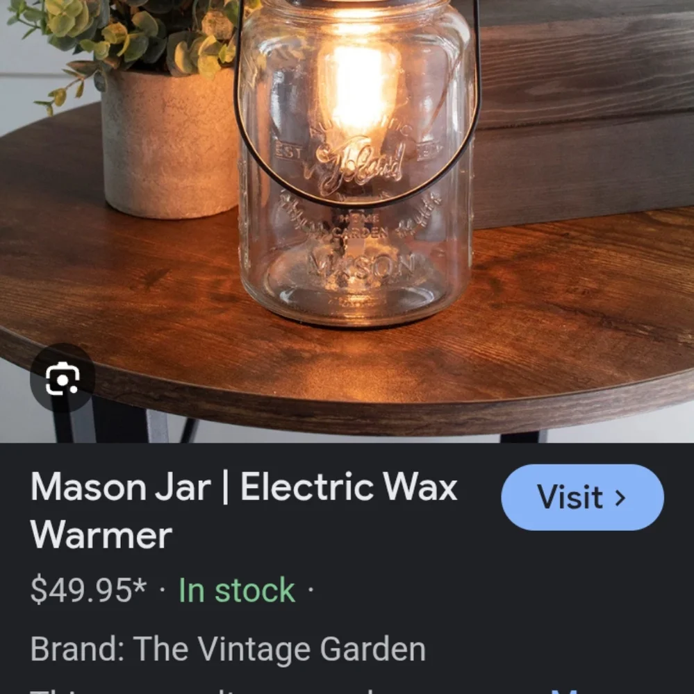Mason Jar Light Wax Warmer - Picture 6 of 6